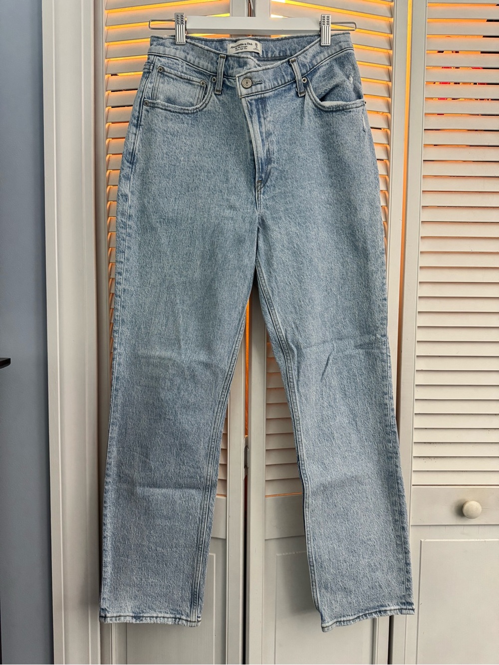 Abercrombie & Fitch Light Blue Straight Leg Jeans